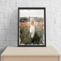 Personalized Pencil Sketch Portrait Custom Photo Art Print - thumbnail 1