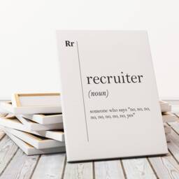 Recruiter Definition Canvas Art Gift Hr Office Decor Coworker Human Resources New Job Wall Recruiting Poster - thumbnail 3