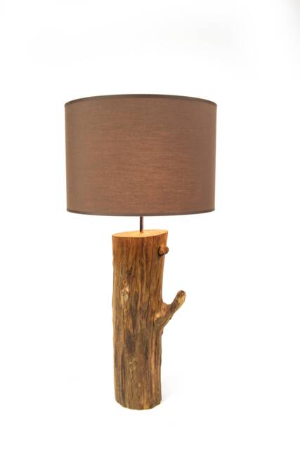 Rustic Log Wooden Floor Lamp Black Locust Unique Rustic, Home Decor, & Living