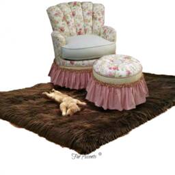 Plush Faux Sheepskin Rug - Shaggy White Fur Area Rug, Usa Made - thumbnail 4