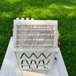 Interactive Led Wooden Busy Board House - Sensory Montessori Toy - thumbnail 4
