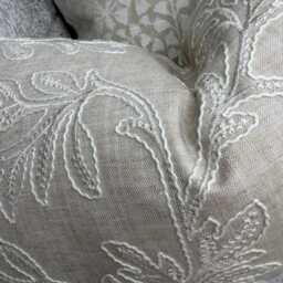 "Acanthus Embroidered Cushion Cover 12"" ?? 20" - thumbnail 3