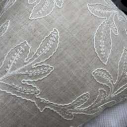 "Acanthus Embroidered Cushion Cover 12"" ?? 20" - thumbnail 2