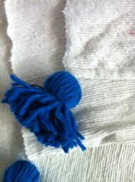 "Moroccan Pom Blanket - Throw With Blanket Bed Spread Bedding Cotton /71""Wx102" - thumbnail 4