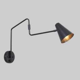 Mid Century Stilnovo Brass Wall Sconce, Articulated Sputnik Lamp - thumbnail 2
