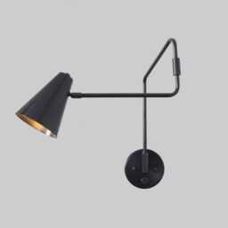 Mid Century Stilnovo Brass Wall Sconce, Articulated Sputnik Lamp - thumbnail 3