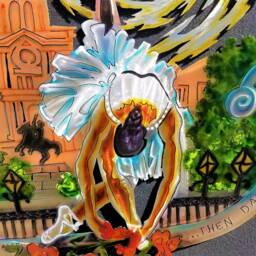 Ballerina Dancer, New Orelans St. Louis Cathedral, Electric Moon, Lamppost - thumbnail 2
