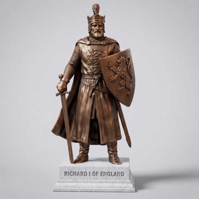 Richard I Of England Medieval Royal Collectible Statue - image 1