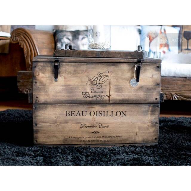 "Wooden Box, Freight Chest, Table, Storage Box ""Beau" - image 1