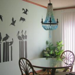 Sea Glass Chandelier, Coastal Beach House Lighting Fixture - thumbnail 2
