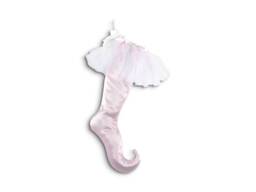 Elf Christmas Stocking - Pink Satin Ballerina Tutu, Swarovski Crystals