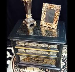 Leopard Table - Leopard Furniture Nightstands Decor -Bedroom Tables Print Night End Kids Room De - thumbnail 1
