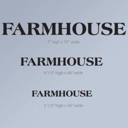 Farmhouse Wall Decor, Farmhouse Vinyl Decal, Diy Farm Sign, Rustic Decal For Living Room, Kitchen Or Porch - thumbnail 3
