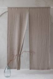 Rustic Linen Noren Curtain - Thick Doorway For Privacy Minimalist Japanese Decor Eco-Friendly Room Divider Home Accent - thumbnail 1