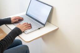 Maximize Your Space With Our Stylish Wall - Mounted Desk - thumbnail 1