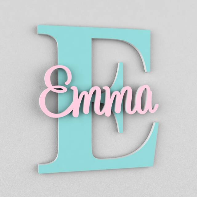 Personalized Name Sign For Kids & Babies, Door Sign, For Room, Wall Decor, Art - image 1