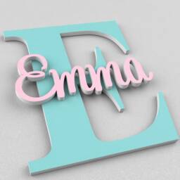 Personalized Name Sign For Kids & Babies, Door Sign, For Room, Wall Decor, Art - thumbnail 2