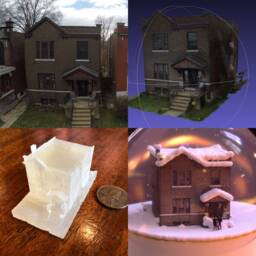Custom Snow Globe - Your Home in A Globe - thumbnail 4
