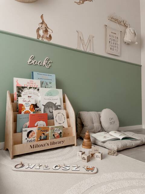 Montessori Bookshelf, Libreria Furniture, Custom Playroom Decor, Nursery Bookcase, Kids Birthday Gift, Decor - image 1