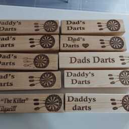 Personalised Dart Holder, Dart Stand , Wooden Rack Gift Valentine Fathers Day Birthday Gift Present Game Room Board Game - thumbnail 3