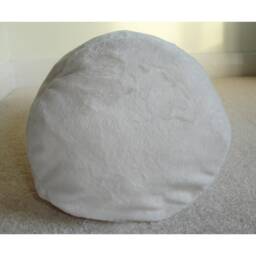 "Cylinder Bolster Cover Minky Plush Cuddlesoft Fleece Plain Block Colour Beige Cream 6x16 Pillow Sham 16""x6"" Round Cushion Case 16" - thumbnail 4