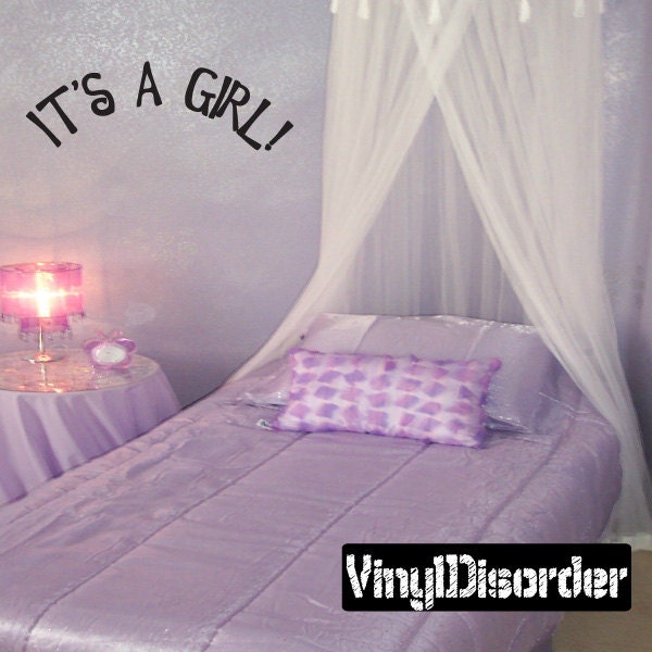 It's A Girl - Vinyl Wall Decal Quotes Sticker Ce004Itsagirlviiiet - image 1