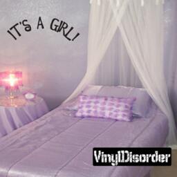 It's A Girl - Vinyl Wall Decal Quotes Sticker Ce004Itsagirlviiiet - thumbnail 1