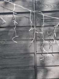 100Pc Solar Curtain String Lights Outdoor Garden Decor Decoration Warm Eco Light - thumbnail 1