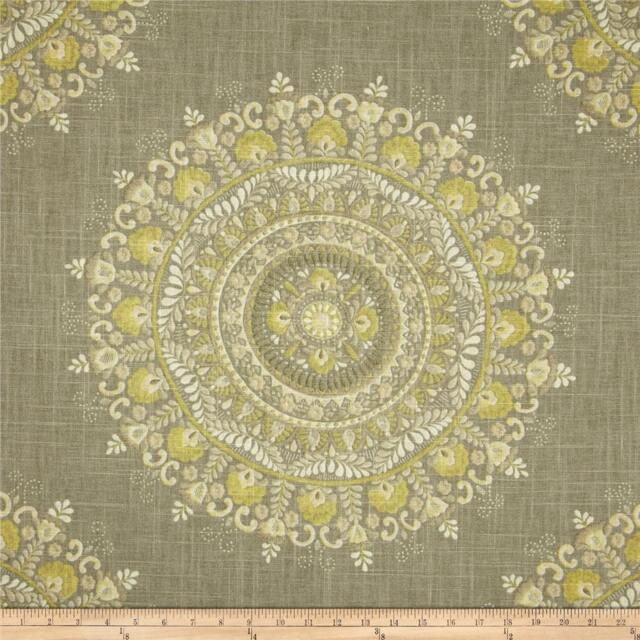 "Pair 25 Or 50"" Wide Richloom Margarita Suzani Curtain Panels Drapes Curtains Gray Blue 25x63 50x84 25x96 25x108" - image 1