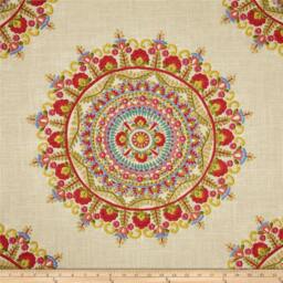 "Pair 25 Or 50"" Wide Richloom Margarita Suzani Curtain Panels Drapes Curtains Gray Blue 25x63 50x84 25x96 25x108" - thumbnail 2