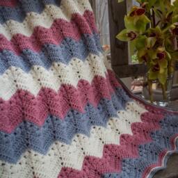 stellar Ripple Baby Blanket Made To Order - thumbnail 3