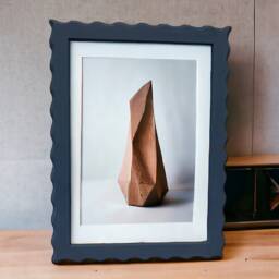 Bespoke Wavy Picture Frame, 30mm - Farrow & Ball Or Little Greene Colors Solid Wood - thumbnail 2