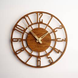 Wall Clock With Numbers, Wall Kitchen, Modern Wall Numbers, Wood Numeral, Wooden Large, Wooden Small - thumbnail 1