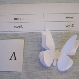 Set Of 20 3D Butterflies Embossed Wall Tattoo Decoration - White Pink Color Choice - thumbnail 2