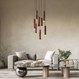 Handmade Wooden Chandelier, Natural Tree Alder Ceiling, Branch From Forest Light, Nordic Illumination, Pendant Led Light Scandinavian Decor - thumbnail 3