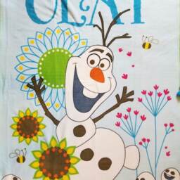 Frozen's Olaf in Flower Field With Stone Friends Fleece Tie Blanket - thumbnail 3