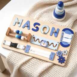 Custom Name Puzzle Gift For Kids, Wooden Toys Toddlers, 1st Birthday Gift, Christmas Gift, Personalised Baby Toy, Keepsake - thumbnail 2