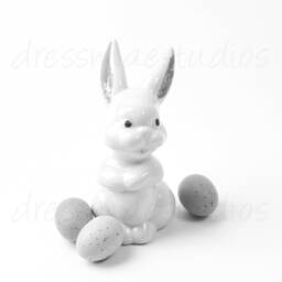 Easter - Bunny With Eggs Art Decor- Wall Printable Card - thumbnail 2
