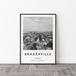 Brazzaville Travel Print Congo African Wall Art - thumbnail 2