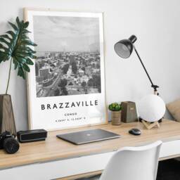 Brazzaville Travel Print Congo African Wall Art - thumbnail 3