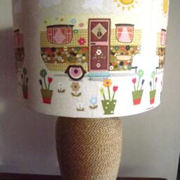 Festival Lampshade Decoupage Retro Caravan Summer Colours Fatta Da Mamma - thumbnail 4