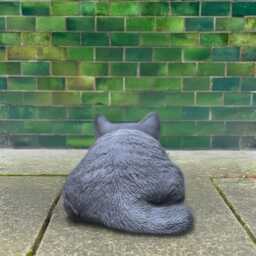 Concrete Sleeping Cat Figurine Stone Pet Memorial Sculpture Handmade Kitten Garden Decor Outdoor Statue Cement Kitty Yard Ornament - thumbnail 4