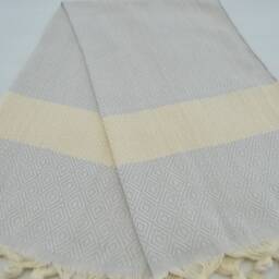 "Diamond Hand Towel, Light Gray, Black, Gray Towel, Face Towel, Kitchen Towel, Hand Towel, Tea Towel, 18""x40" - thumbnail 3