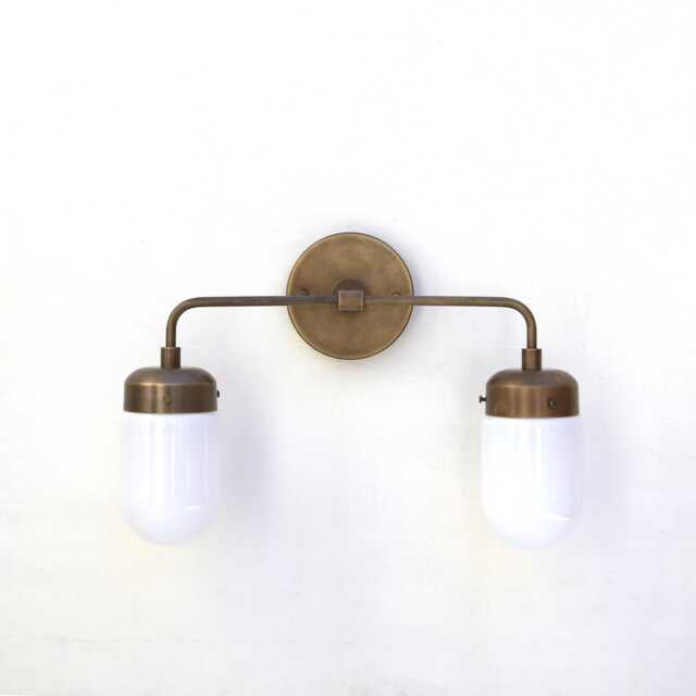 Bathroom Vanity Light, Wall Sconce Light With Brass Shade, Minimal Ul Listed. Clm, No.0304 - image 1