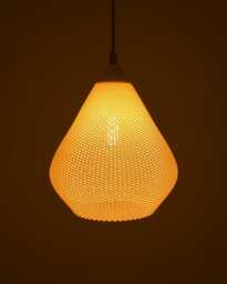 Aero Pendant Lamp, Modern Ripple Mesh Contemporary 3D Printed Lighting - thumbnail 1