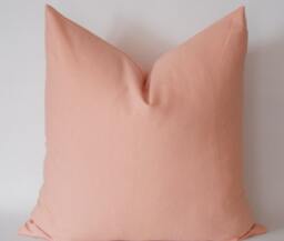 Salmon Cotton Pillow Cover Decorative Throw Cushion - thumbnail 1