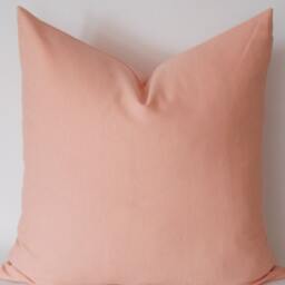 Salmon Cotton Pillow Cover Decorative Throw Cushion - thumbnail 3