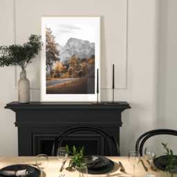 Mountain Wall Art, Landscape Set Of 3 Prints, Nature Pine Trees Living Room Home Decor, A2, A1 50x70cm - thumbnail 3
