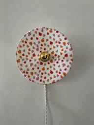 Wall Light Apples in Cotton Gauze D.30 cm - Fixed Version On Request French Manufacture