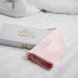 Pink Mulberry Silk Pillowcase 22 Momme, Grade 6A, Anti-Aging - thumbnail 3